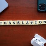 scritta "translation" in lettere 3D